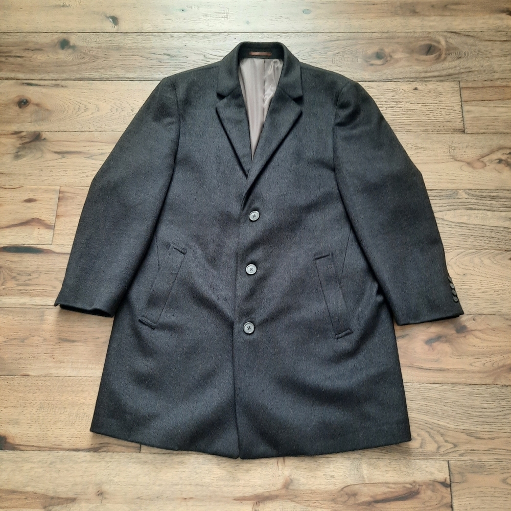 Kenneth Cole Wool Blend 3/4 Length Coat